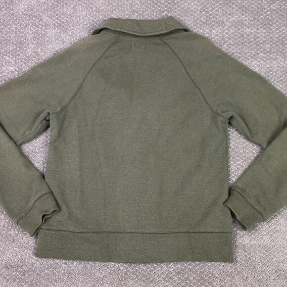 LL Bean Signature Shawl Collar Cardigan Sweatshirt Sweater Men's Medium Green - Picture 5 of 10